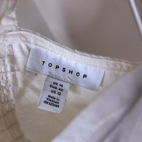 White Women's Topshop Top with Buckle Detail - Picture 6 of 6